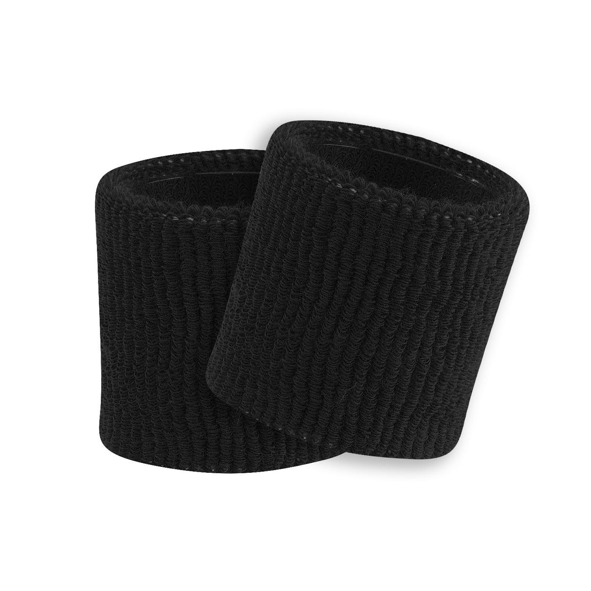 Black – 3.5" Made in USA Performance Terry Wristbands (Pair)