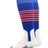 Baseball Stirrup Socks Pattern D (Royal/White/Scarlet, X-Large)