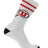 Utah Utes Socks - Vintage Striped, NCAA Licensed (Large)