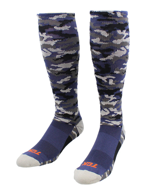 Elite Long Sports Socks Woodland Camo Over the Calf