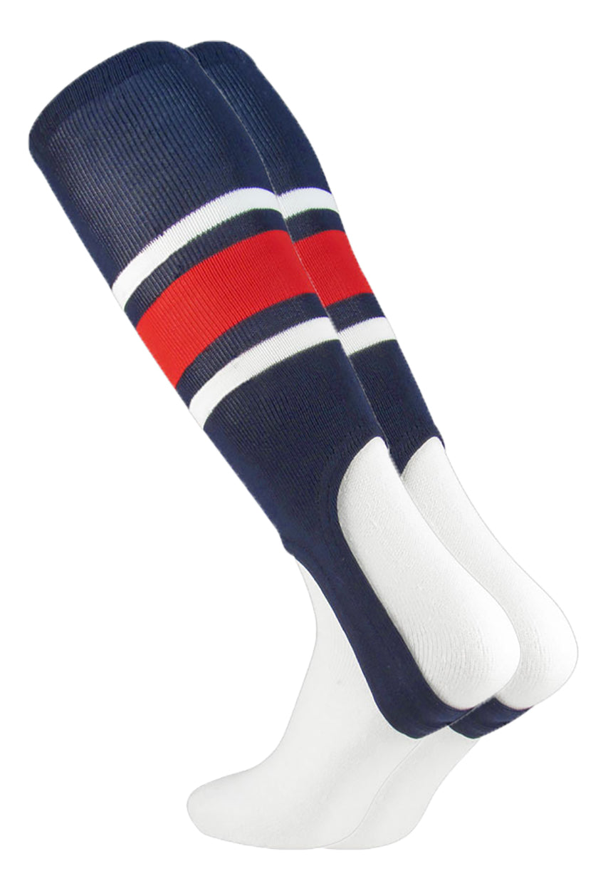 Striped Baseball Stirrups 7 Inch Pattern E