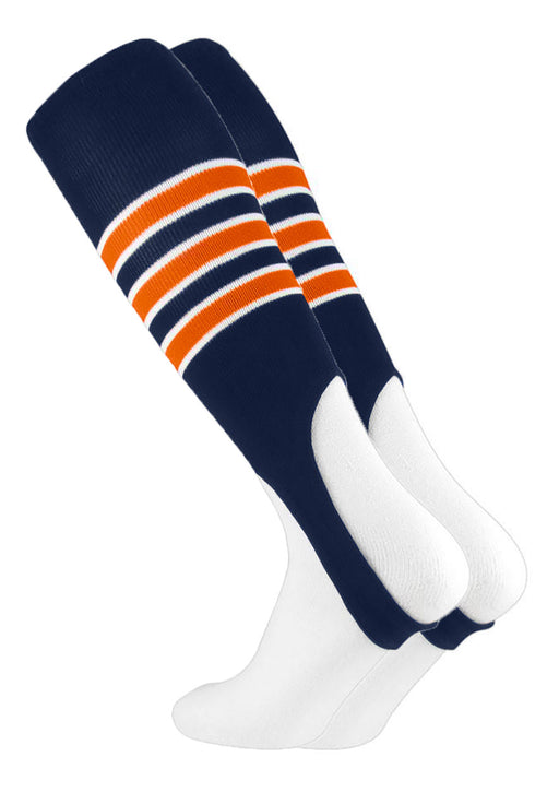 Striped Baseball Stirrups 7 Inch Pattern D