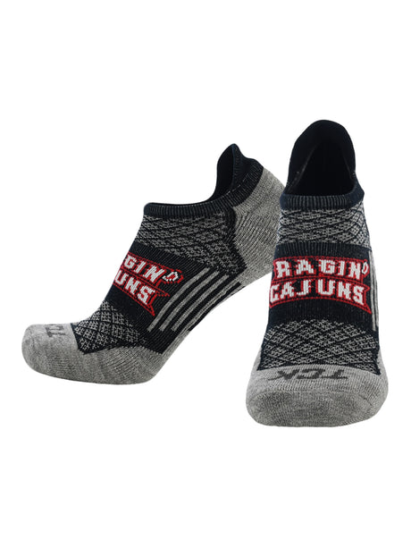 UL Lafayette Ragin Cajuns No Show Tour Socks