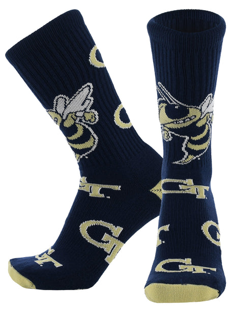 Georgia Tech Yellow Jackets Mayhem Crew Socks