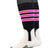Baseball Stirrup Socks Pattern D (Black/White/Hot Pink, X-Large)