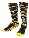 Elite Long Sports Socks Woodland Camo Over the Calf