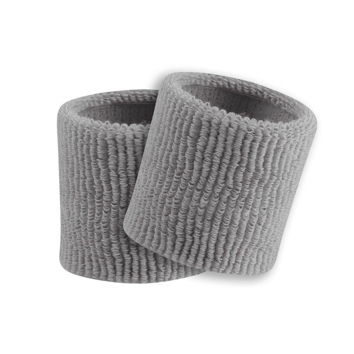 Grey – 3.5" Made in USA Performance Terry Wristbands (Pair)