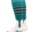 Baseball Stirrup Socks Pattern D (Teal/White/Black, Large)