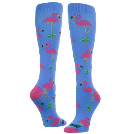 Made in USA Krazisox Flamingo Socks - TCK Crazy Sports Team Socks