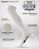 Dugout Over the Knee Baseball Socks | Elite Athletic Sock