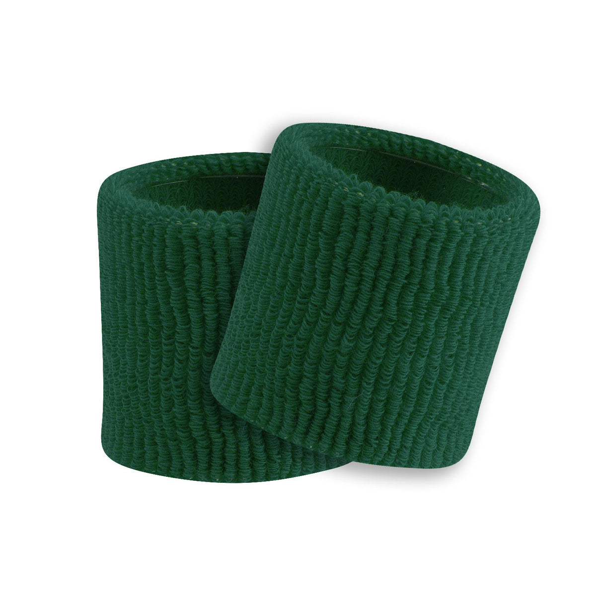 Dark Green – 3.5" Made in USA Performance Terry Wristbands (Pair)