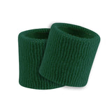 Dark Green – 3.5" Made in USA Performance Terry Wristbands (Pair)