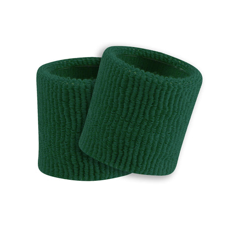 Dark Green – 3.5" Made in USA Performance Terry Wristbands (Pair)