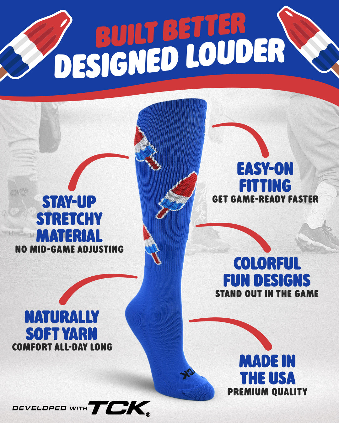Freedom Pop All-Over Tube Socks