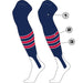 Custom Over the Knee Baseball Stirrup Socks - Dugout Pattern D