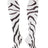 TCK Sports Krazisox Zebra Stripe Socks (White/Black, Small)