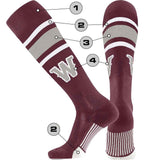 Custom Dugout Striped Baseball Socks - Pattern E