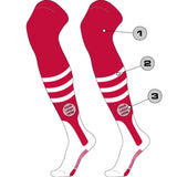 Custom Over the Knee Baseball Stirrup Socks - Dugout Pattern B