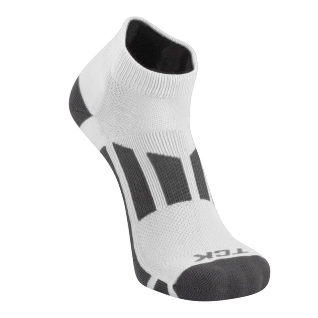 TCK Elite Performance Solid Color Low Cut Socks (White, Large)