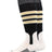 Baseball Stirrup Socks Pattern D (Black/White/Vegas Gold, X-Large)