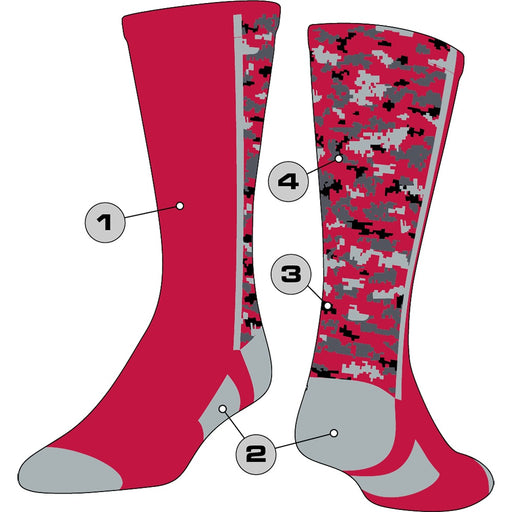 Custom Crew Socks - Digital Camo