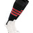 Baseball Stirrup Socks Pattern D (Black/White/Scarlet, Large)
