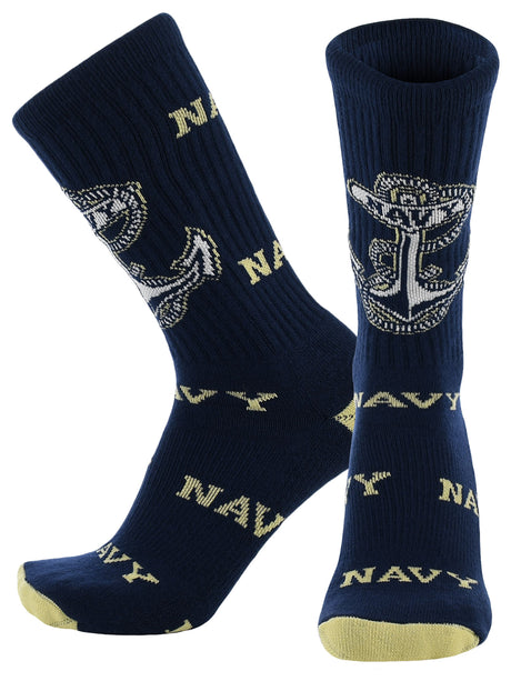 Navy Midshipmen Mayhem Crew Socks