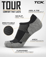 The Tour Golf Socks for Men and Women's No Show