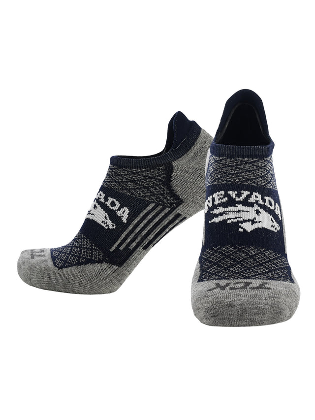 Nevada Wolfpack No Show Tour Socks