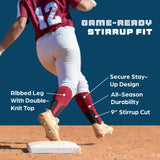 Baseball Stirrups or Softball Stirrup - 9 Inch