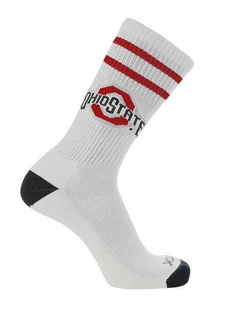 Ohio State Buckeyes Socks - Vintage Striped, NCAA Licensed (Large)