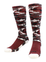 Elite Long Sports Socks Woodland Camo Over the Calf