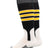 Baseball Stirrup Socks Pattern D (Black/White/Gold, Large)