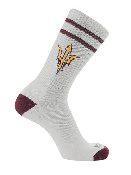 Arizona State Sun Devils Socks - Vintage Striped, NCAA Licensed (Large)