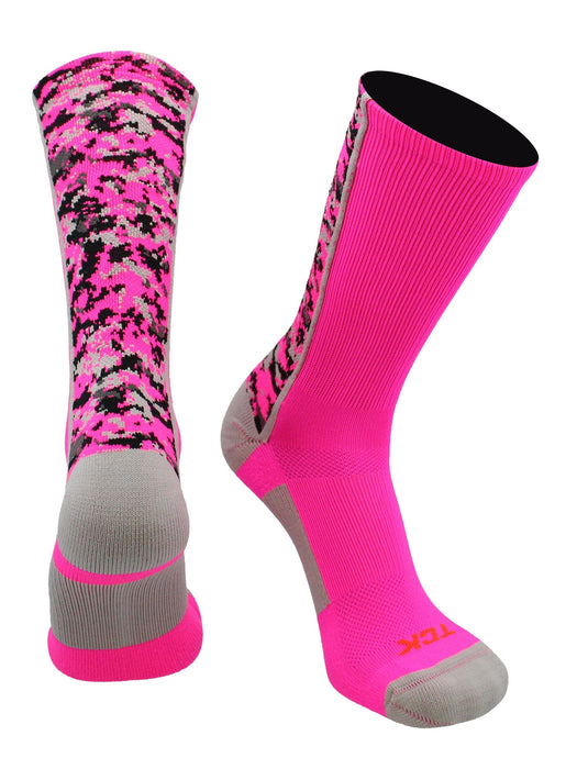 Athletic Sports Socks Digital Camo Crew