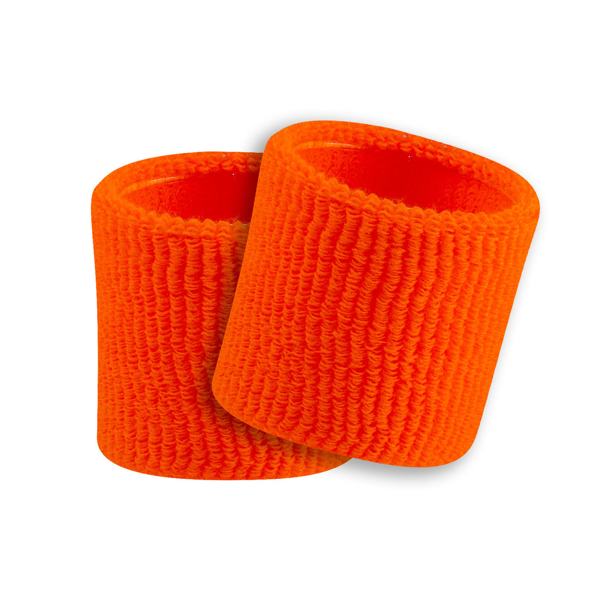 Neon Orange – 3.5" Made in USA Performance Terry Wristbands (Pair)