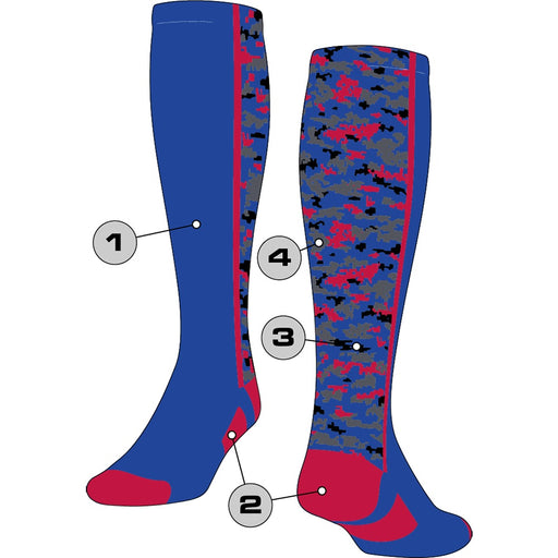 Custom Over the Calf Socks - Digital Camo