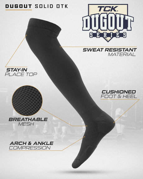 Dugout Over the Knee Baseball Socks | Elite Athletic Sock