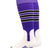 Baseball Stirrup Socks Pattern D (Purple/White/Black, X-Large)