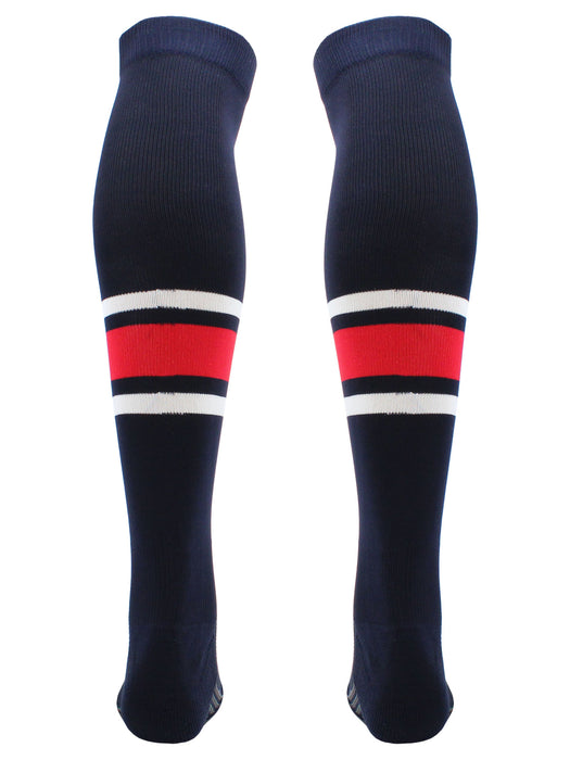 Dugout Striped Over the Knee Baseball Socks Pattern E