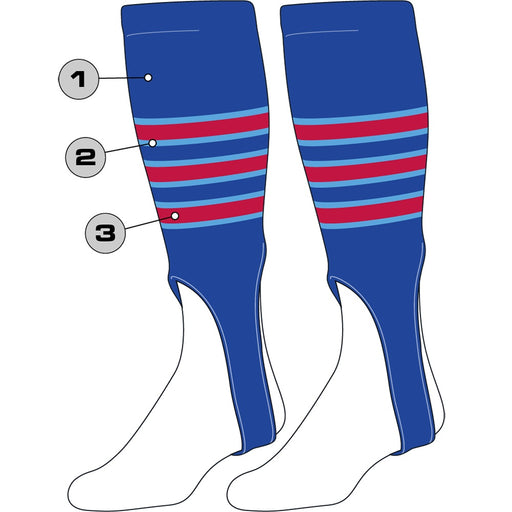 Custom Baseball Stirrups - Pattern D