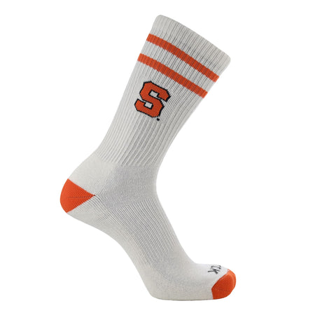 Syracuse Orange Socks | Vintage Soft Cotton Sock with Stripes – NCAA Licensed | Orange & Blue Syracuse University | College Fan Gameday Apparel for Men & Women | Men's & Women's (Medium)