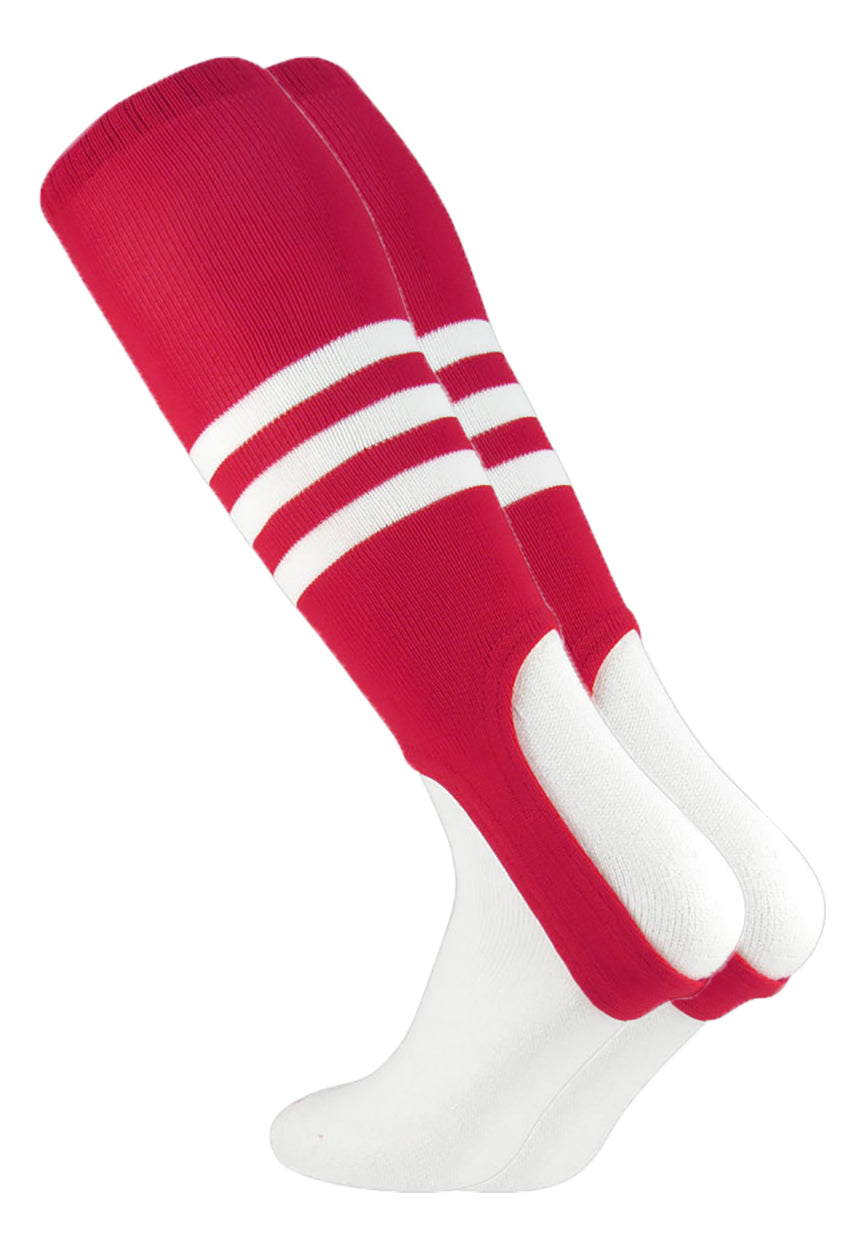 Striped Baseball Stirrups 7 Inch Pattern B