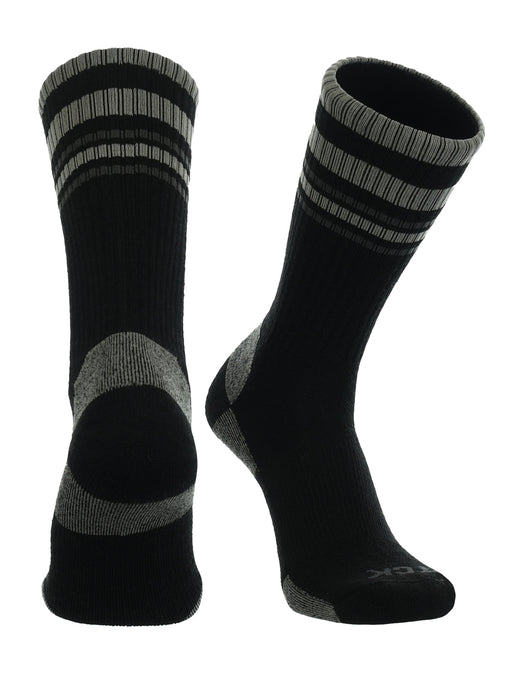 Striped Merino Wool Hiking Socks For Men & Women