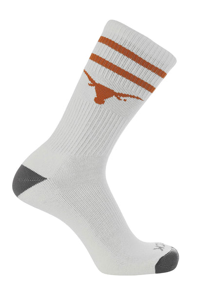 Texas Longhorns Socks - Vintage Striped, NCAA Licensed (Large)