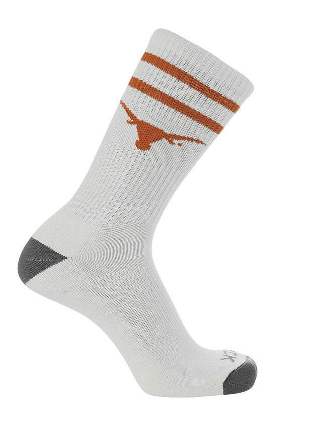 Texas Longhorns Socks - Vintage Striped, NCAA Licensed (Large)