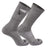 IQ Grey Heather -1 Pair / Large Zip Pocket High Performance Crew Socks