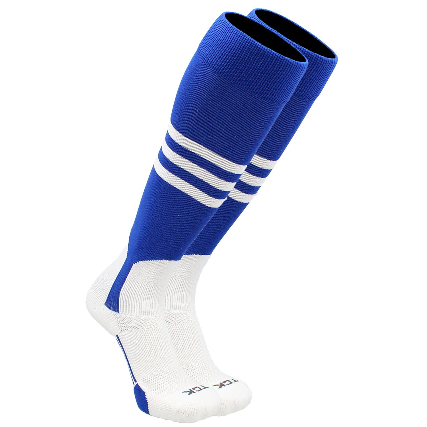 blue baseball stirrup socks