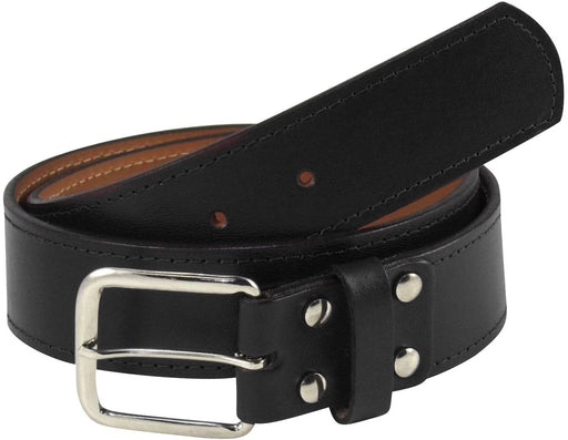 TCK Black / 30" Premium Leather Baseball Belt Softball Belt
