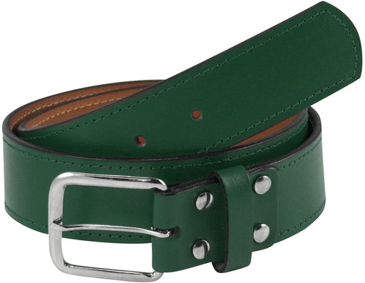 TCK Dark Green / 30" Premium Leather Baseball Belt Softball Belt